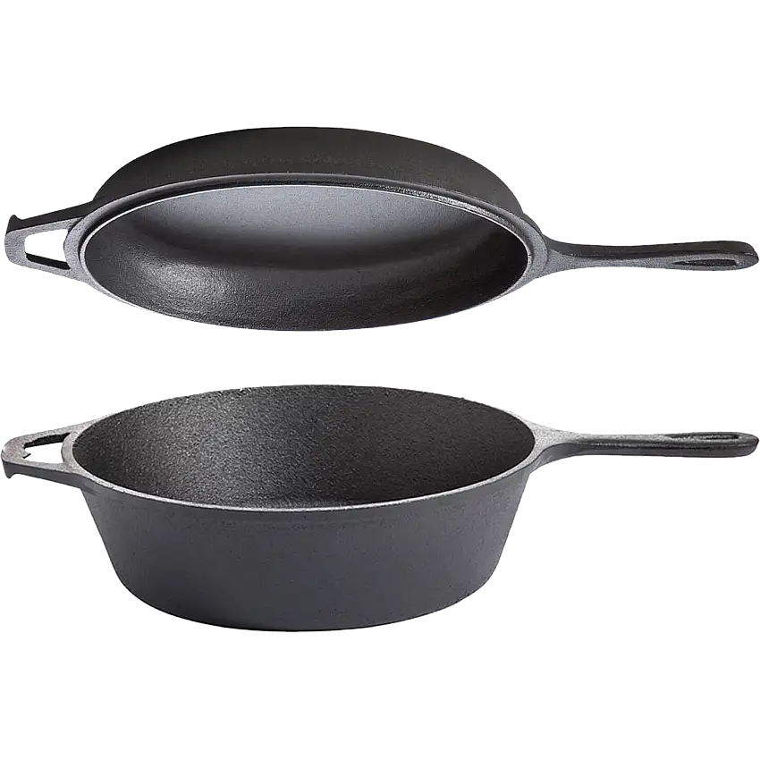 ALL’GRILL Gusseisen Topf & Pfanne 2in1, Ø 26 cm