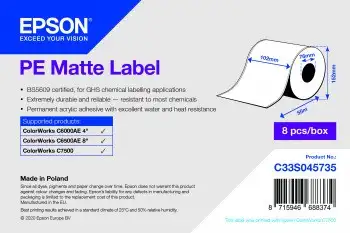 Epson Etikettenrolle, Kunststoff, 102mm, C33S045735