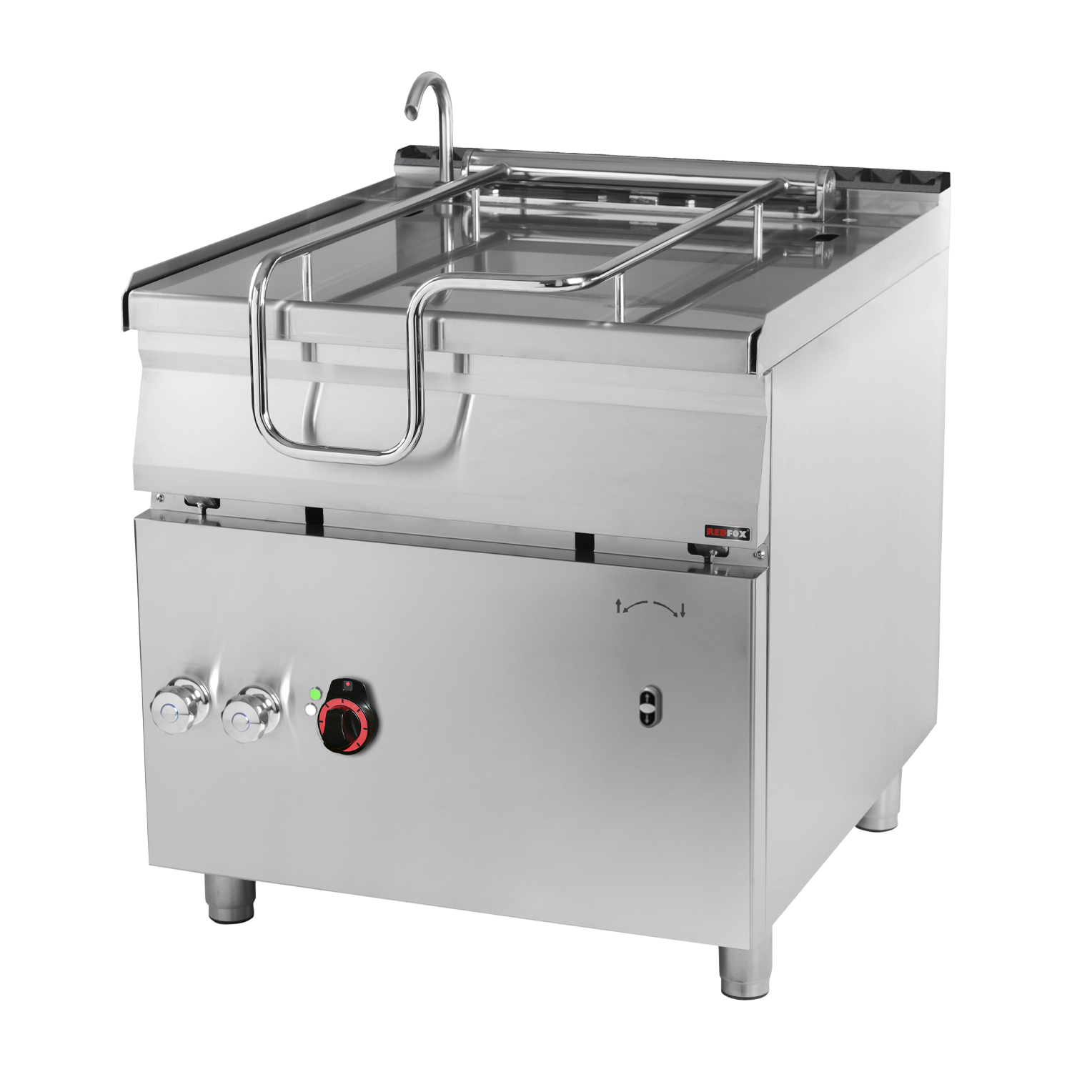 RM Gastro Automatische Kipppfanne elektrisch 80 l Stahlboden / REDFOX - BRM 90/8