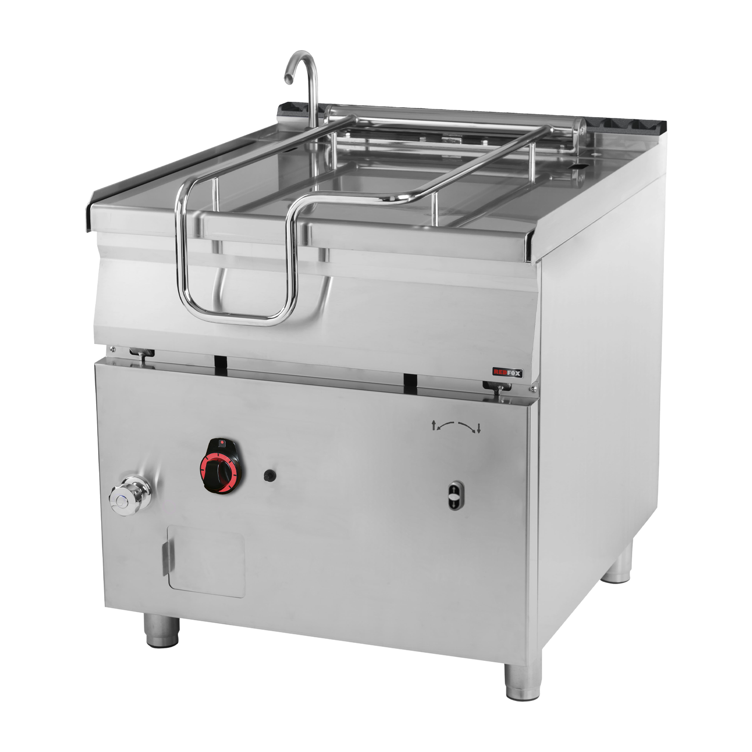 RM Gastro Automatische Kipppfanne Gas 80 l Stahlboden / REDFOX - BRM 90/80 G