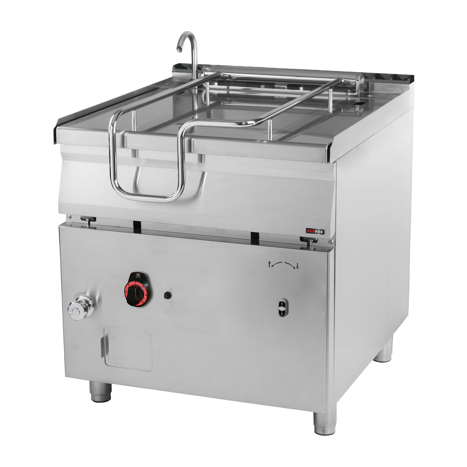 RM Gastro Automatische Kipppfanne Gas 80 l Edelstahlboden / REDFOX - BRM 90/80 G