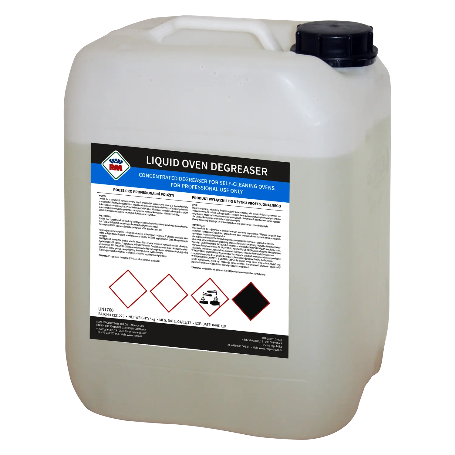 RM Gastro Chemie für Kombidämpfer, Waschmittel 5 kg / RM + REDFOX - ST M5