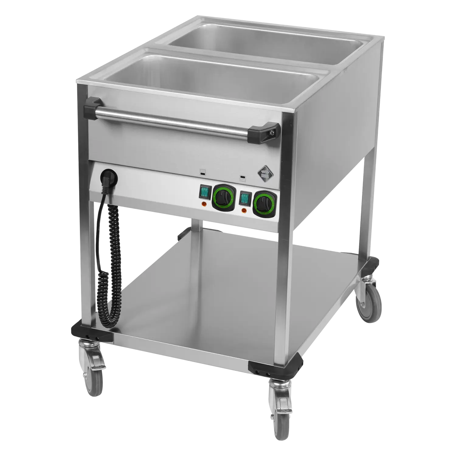 RM Gastro Bain Marie fahrbar elektrisch GN 2-1/1 Steuerung auf der kürzeren Seit