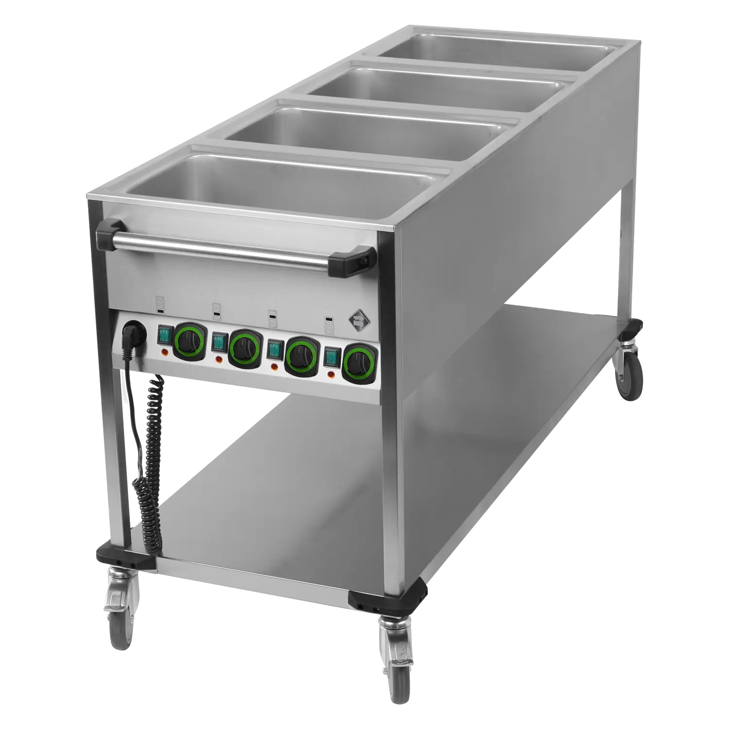 RM Gastro Bain Marie fahrbar elektrisch GN 4-1/1 Steuerung auf der kürzeren Seit