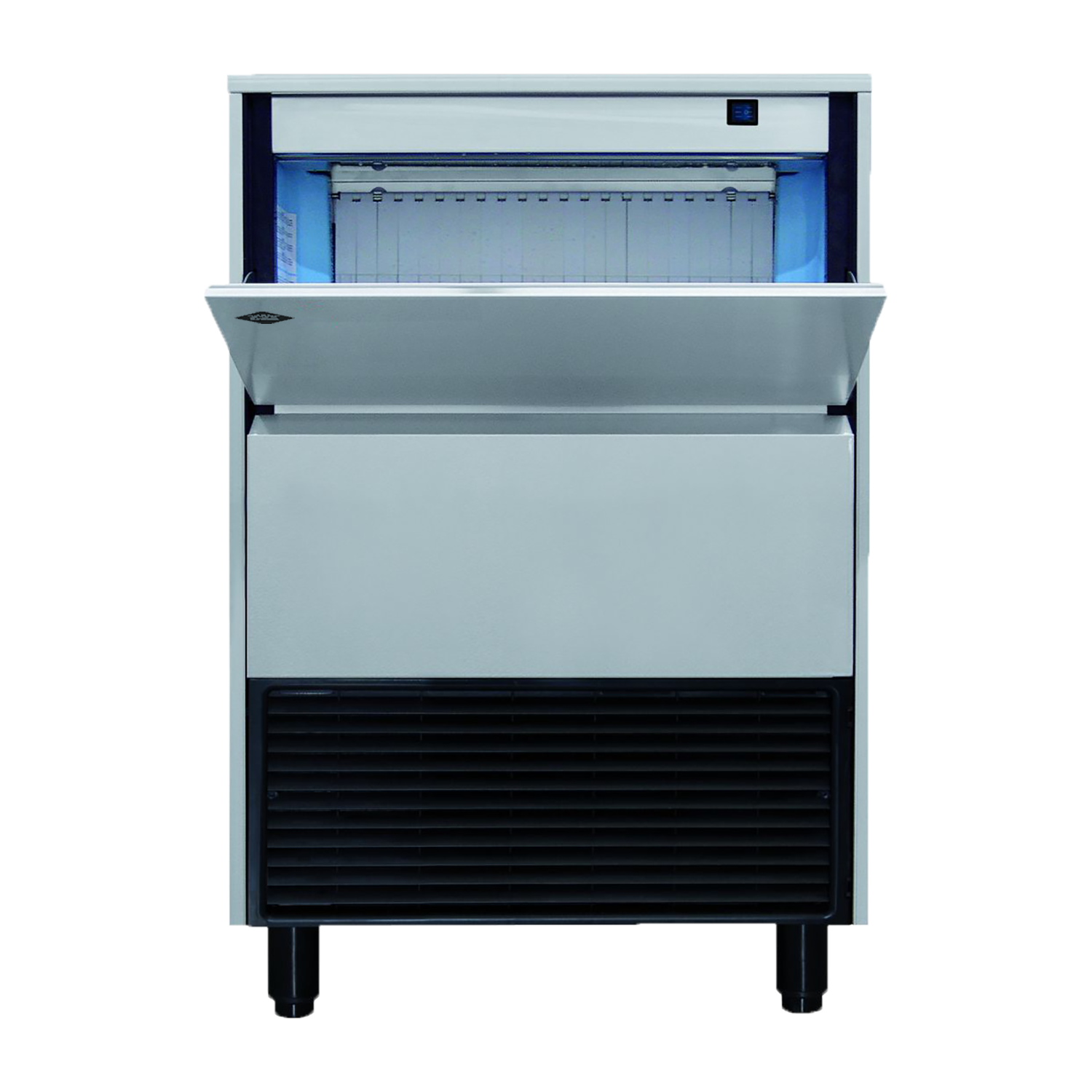 RM Gastro Eisbereiter Luftkühlung Eis zylinderförmig Abwasserpumpe 22 g 75 kg/24