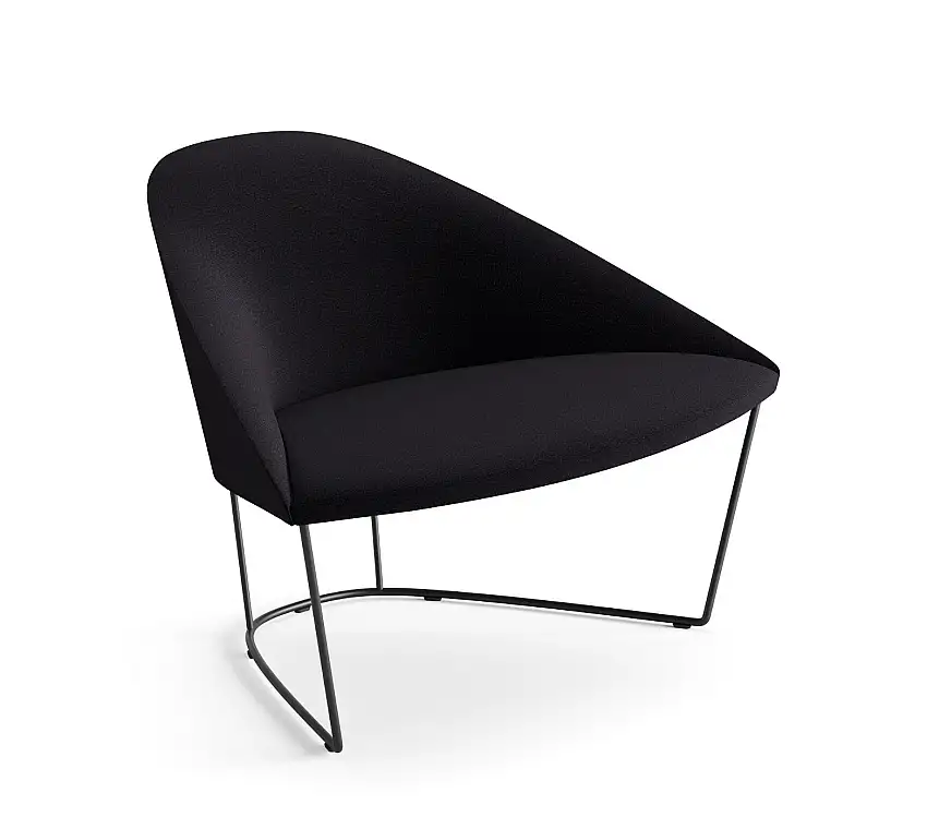 Arper - Colina Polstersessel mit Kufengestell #4303