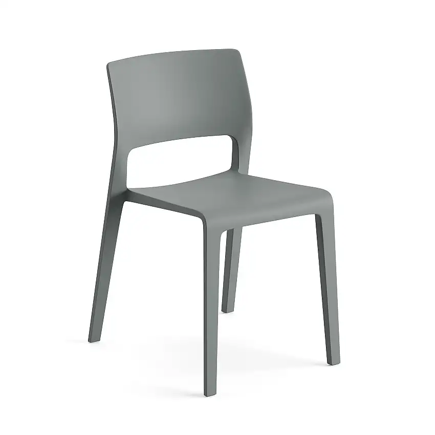 Arper - Juno 02 Stuhl, anthrazit
