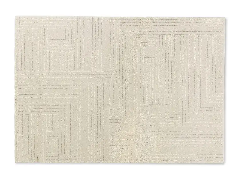 Webteppich SW Pure Design D.242 Creme 133 x 190 cm