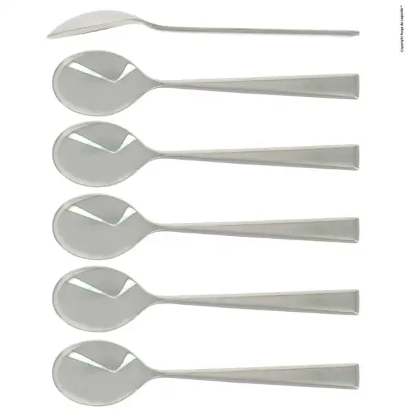Cuillères à soupe Gamme Elégance brillantes, coffret de 6