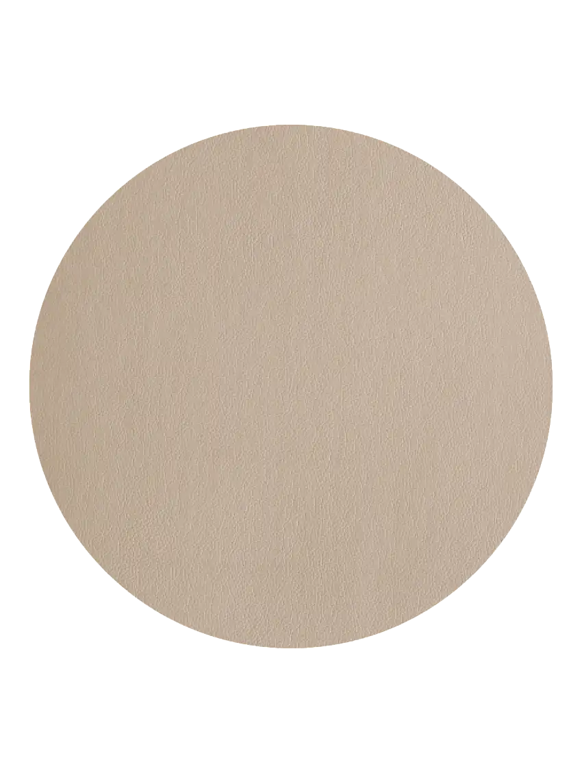 Tischset leather optic fine rund stone