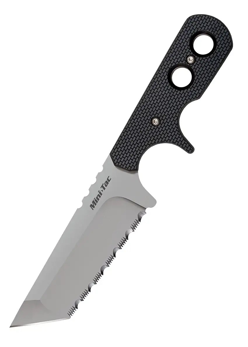 Cold Steel Mini Tac Tanto, Halsmesser mit gezahnter Klinge