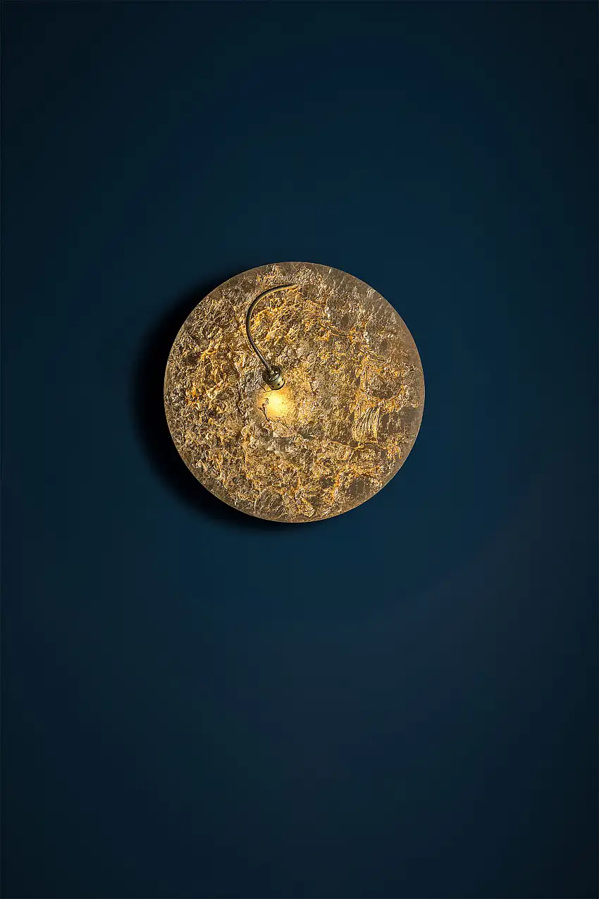 Catellani & Smith - Luna Piena Wand-/Deckenleuchte, Ø 120 cm, scheibe silber / flex nickel