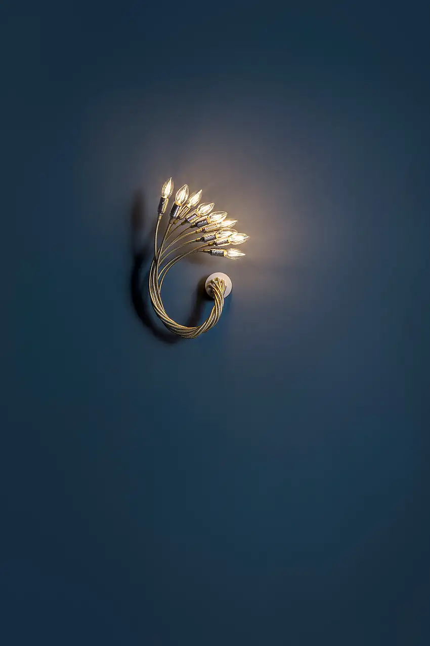 Catellani & Smith - Turciù 9 Wandleuchte, nickel
