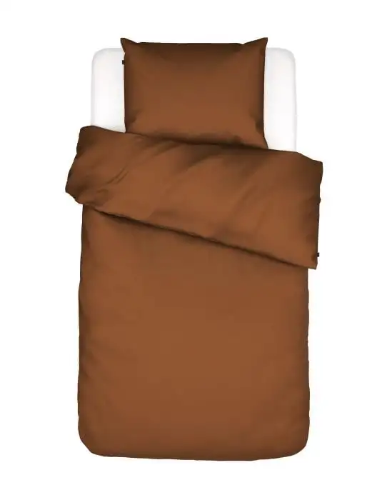 Essenza Bettwäsche Minte leather brown
