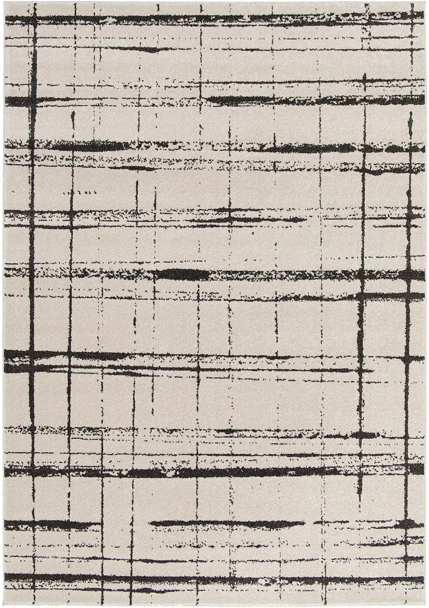 Webteppich Urban Schwarz-Weiß 80 x 150 cm