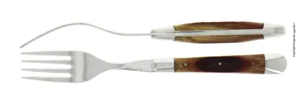 Fourchettes brillantes en chêne de barrique, coffret de 2