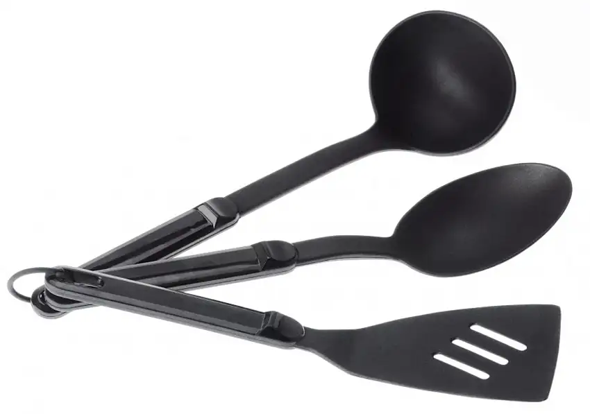 GSI Outdoors Nylon Kochbesteck-Set, 3-teilig, schwarz
