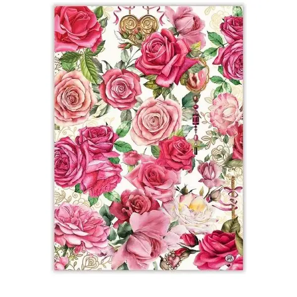 Geschirrtuch Baumwolle Royal Rose