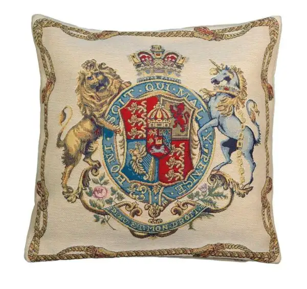 Gobelin Kissen Wappen Honni Soit Qui Mal Y Pense