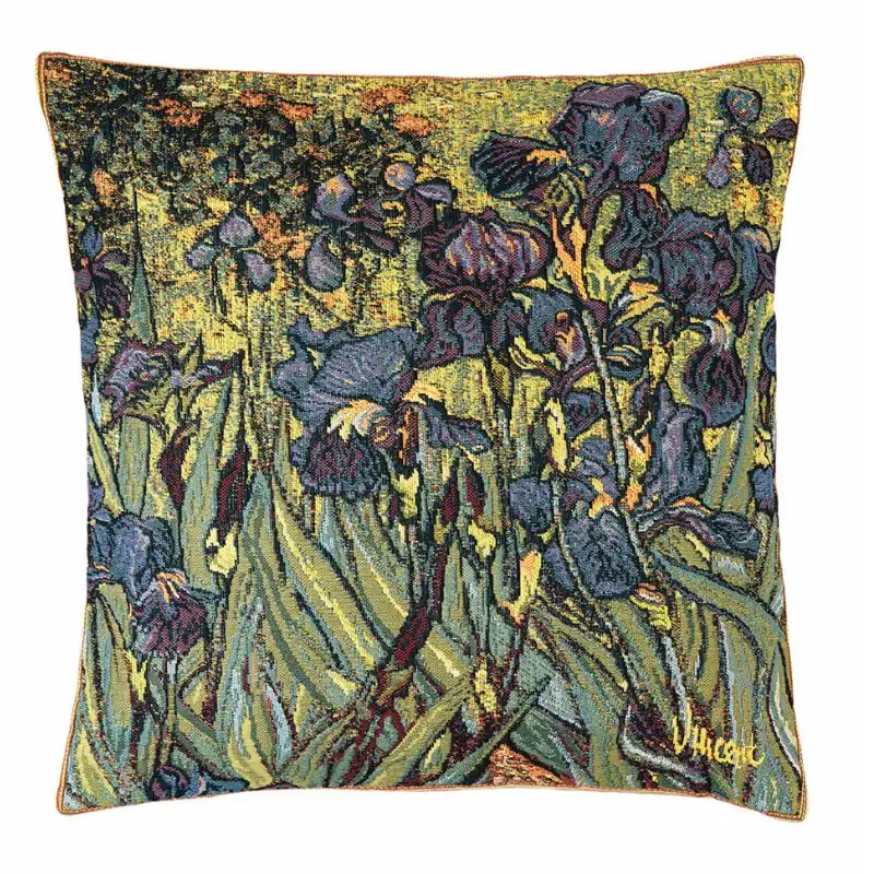 Kissenhülle Gobelin „Irises“ rechter Ausschnitt – Van Gogh