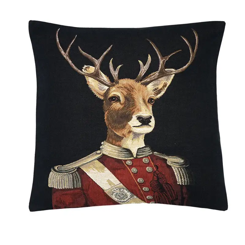 Kissenhülle Gobelin Hirsch in Paradeuniform