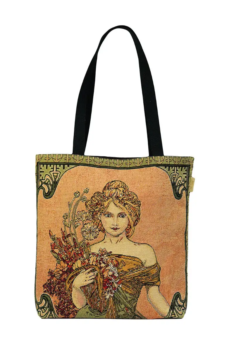 Gobelin Tasche Mucha Frühling Sommer