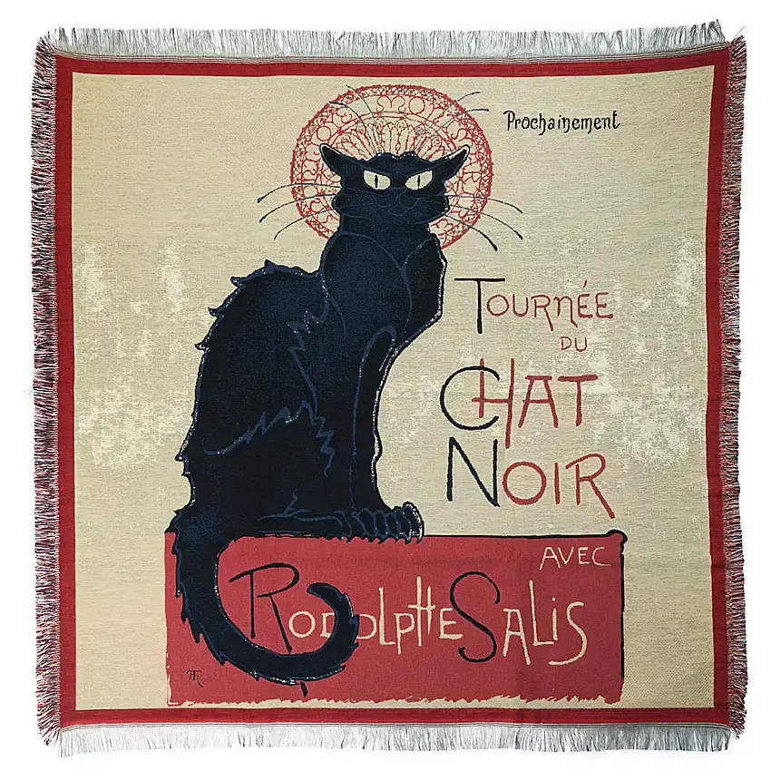 Gobelin Tischdecke Tournee Chat Noir 140 × 140