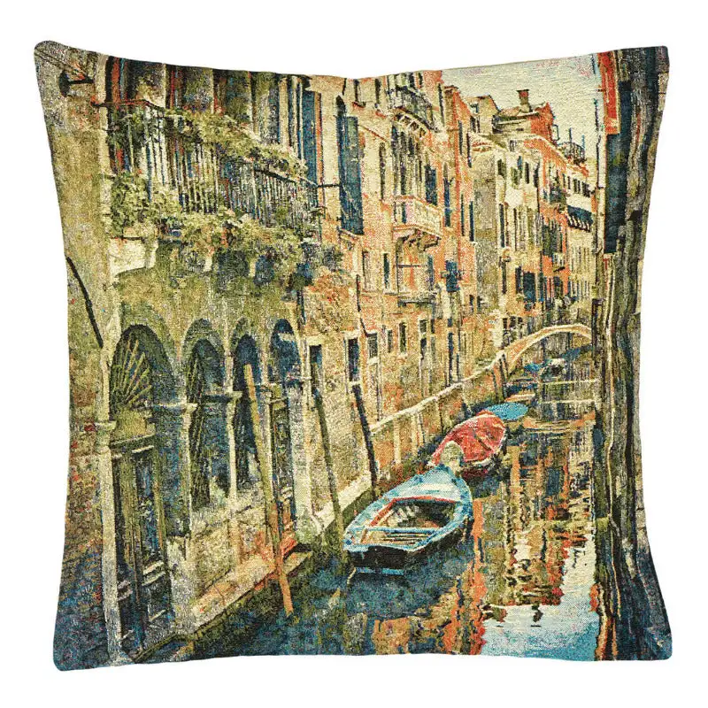 Gobelin Kissen Venedig Kanal