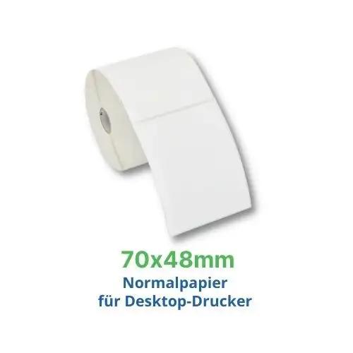 Honeywell Duratran IIE Paper, Etikettenrolle, Normalpapier, 70x48mm, 12 Rollen/Box, I24504