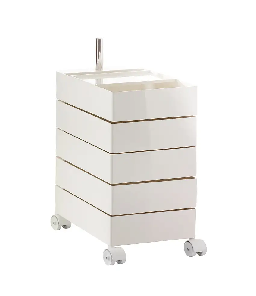 Magis - 360° Rollcontainer mit 5 Fächer, weiß