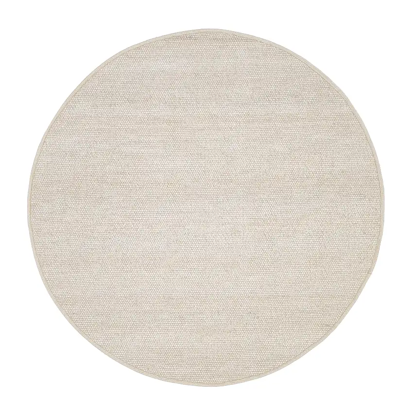 Handwebteppich Falak Wolle-Natur 150 x 150 cm
