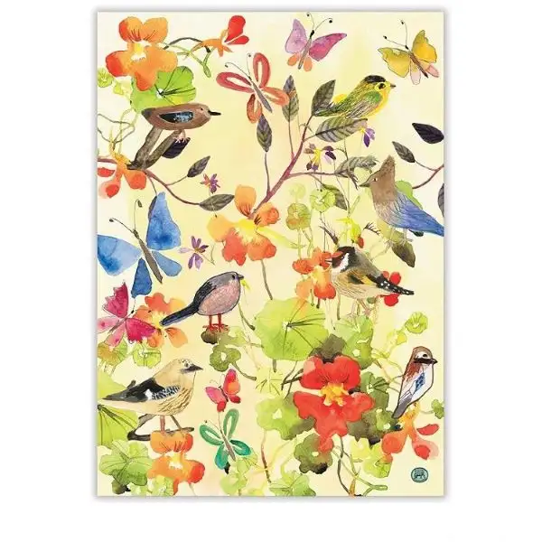 Geschirrtuch Baumwolle Birds & Butterflies