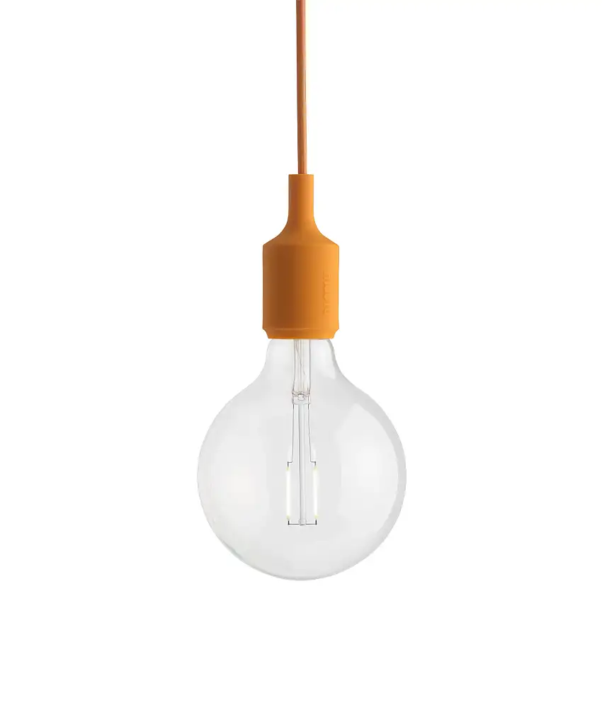 Muuto - E27 LED Pendelleuchte, hellorange