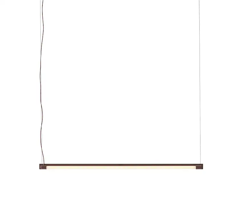 Muuto - Fine Suspension LED Pendelleuchte, 90 cm, deep red