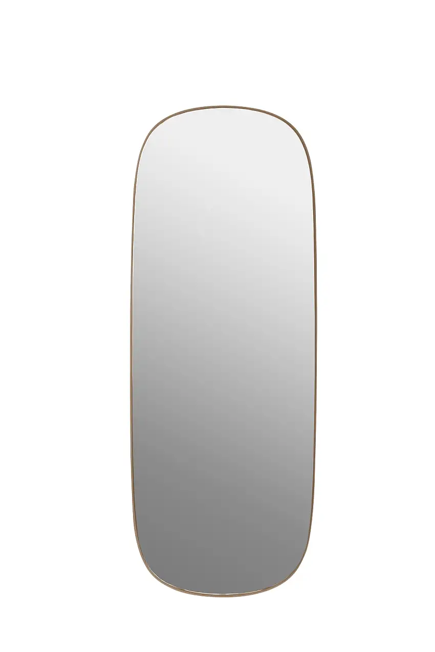 Muuto - Framed Spiegel, large, rosa / glasklar