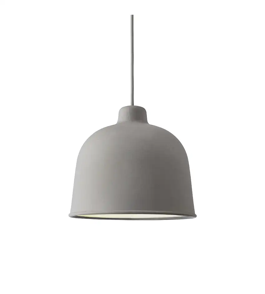 Muuto - Grain LED Pendelleuchte, grau