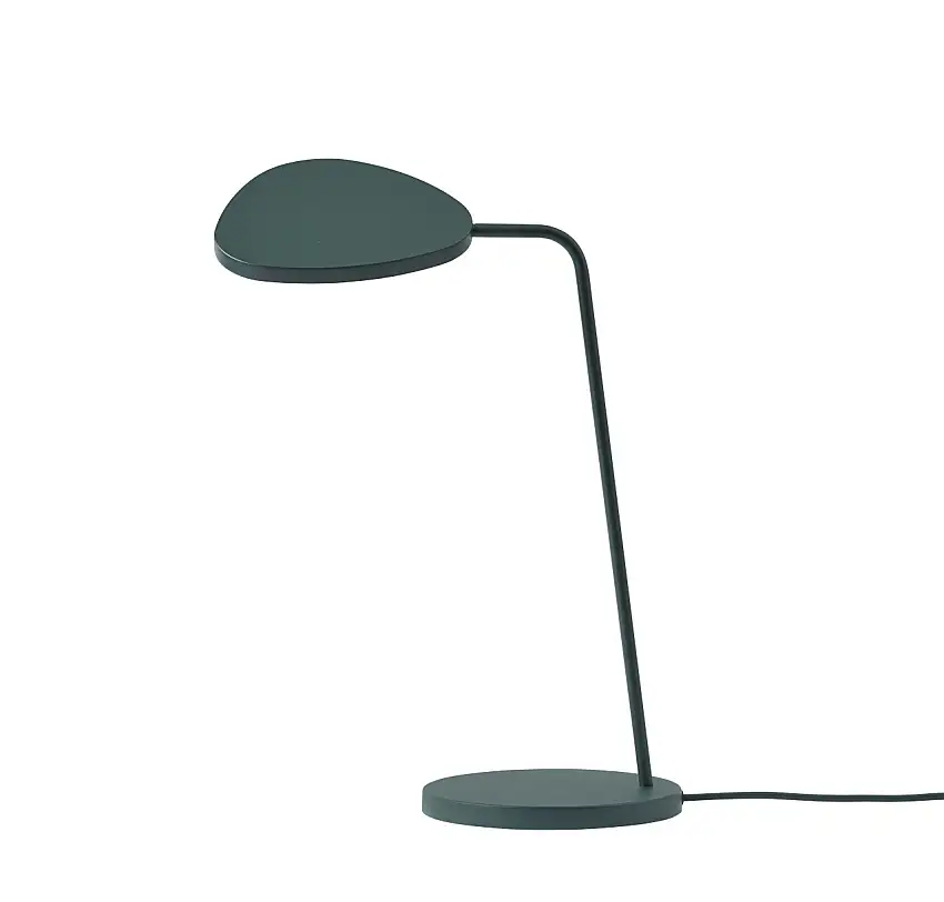 Muuto - Leaf LED Tischleuchte, dunkelgrün