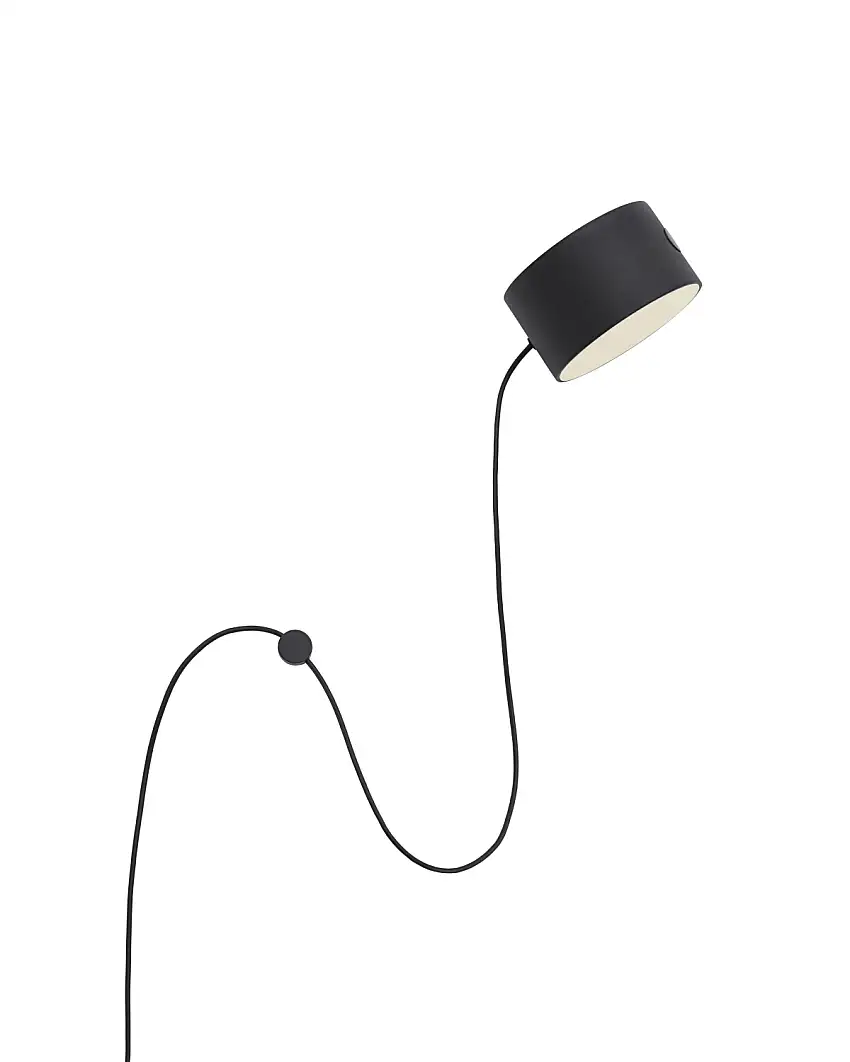 Muuto - Post LED Wandleuchte, schwarz