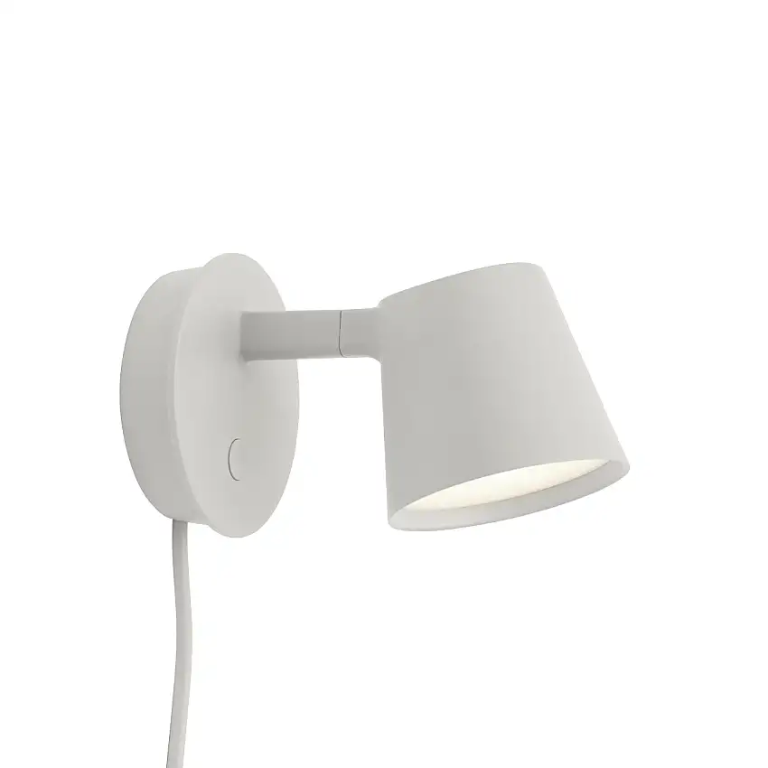 Muuto - Tip LED Wandleuchte, grau