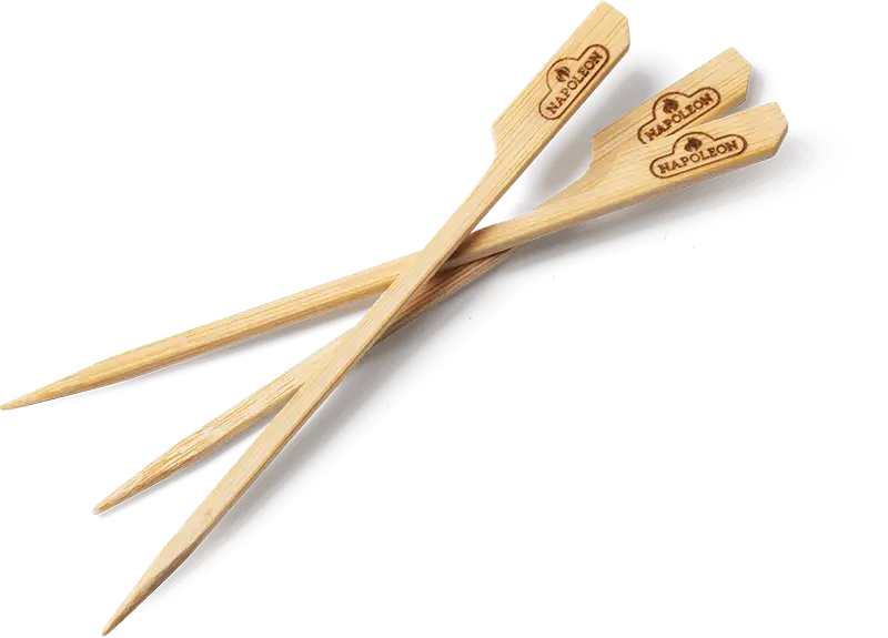Napoleon Spieße aus Bambus, 15cm lang 48Stk