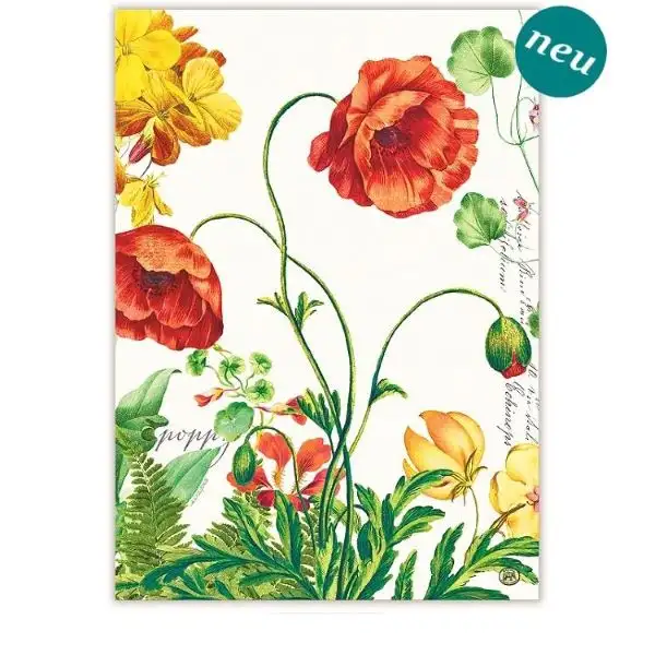Geschirrtuch Baumwolle Poppies & Posies