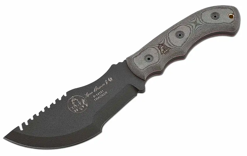 TOPS Knives Tom Brown Tracker, Kohlenstoffstahlklinge: 15,7 cm
