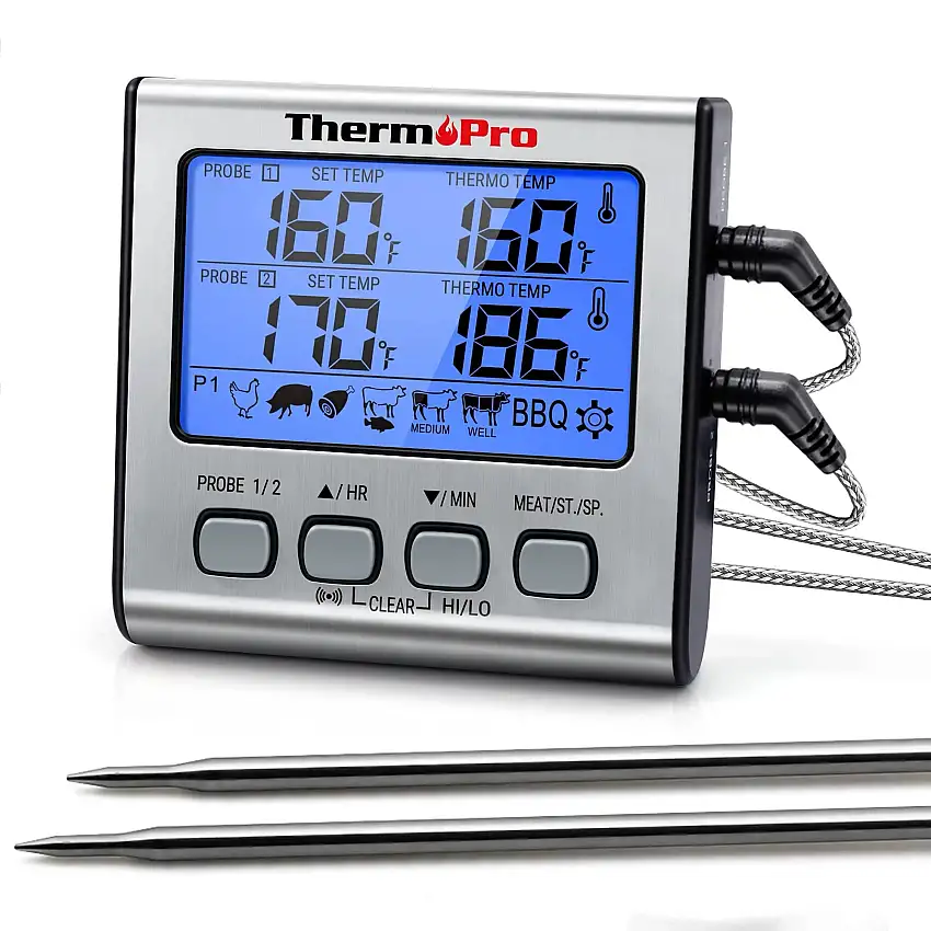 ThermoPro TP17 Kernthermometer, 2 Messfühler