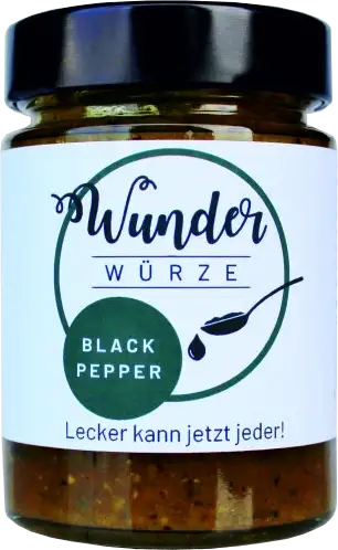 Eatventure Wunderwürze, Black Pepper, 165g Glas