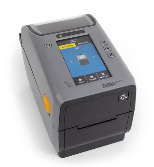 Zebra ZD611, 8 Punkte/mm (203dpi), Disp. (Farbe), EPLII, ZPLII, USB, BT, Ethernet, WLAN, ZD6A122-T0EB02EZ