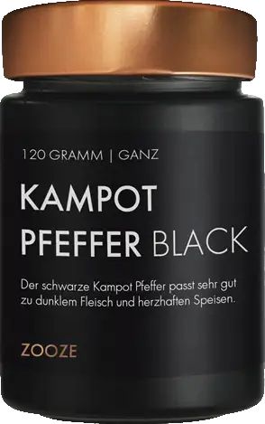 Zooze Kampot Pfeffer Schwarz, 100g