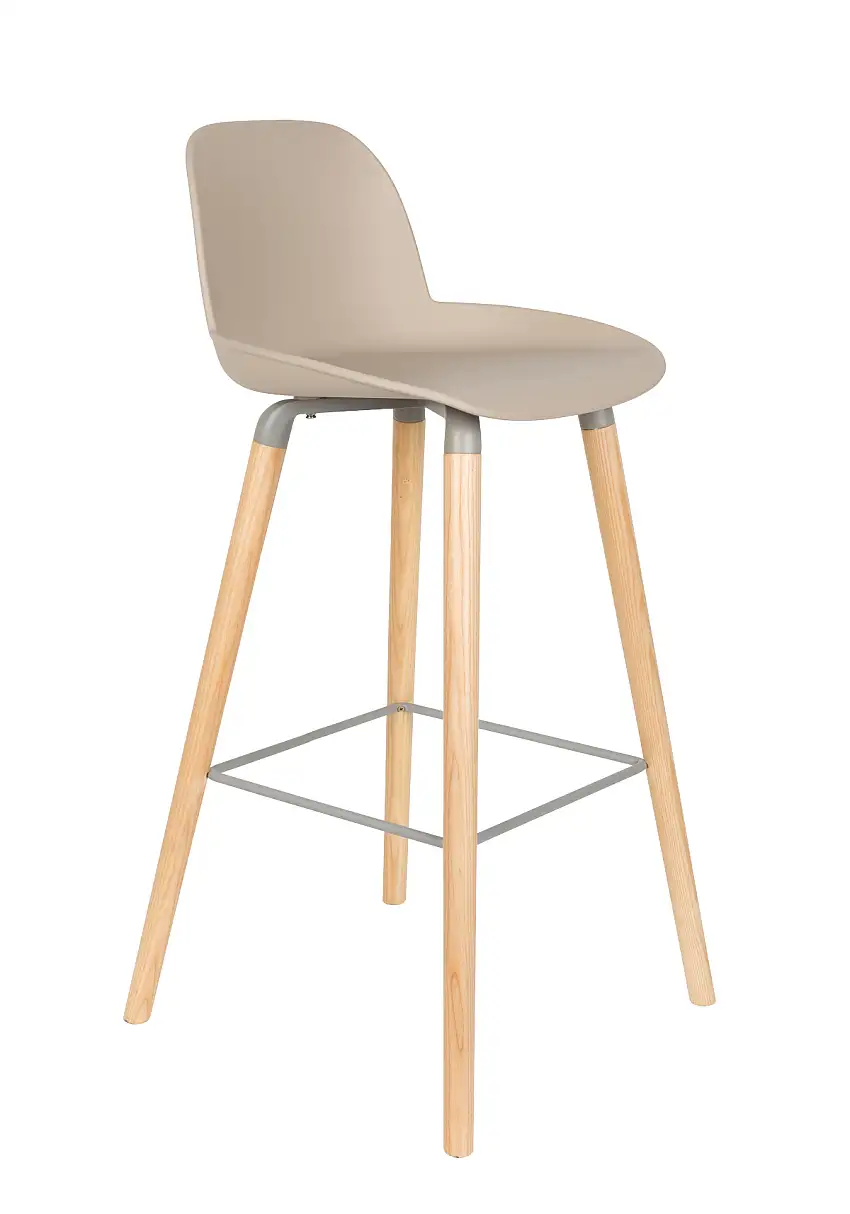 Zuiver - Albert Kuip Barhocker, höhe 75 cm, taupe