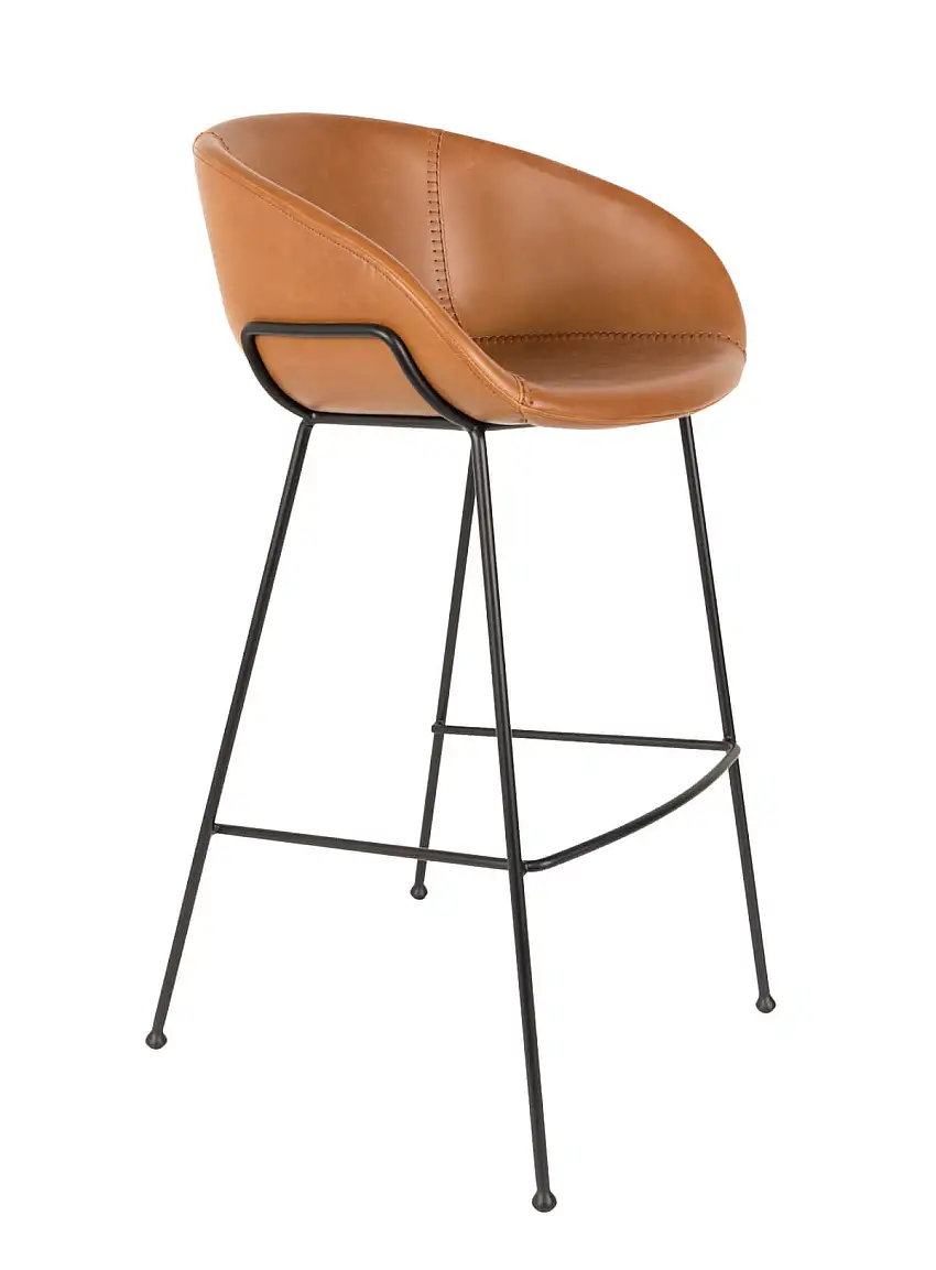 Zuiver - Feston Barhocker, höhe 76 cm, braun