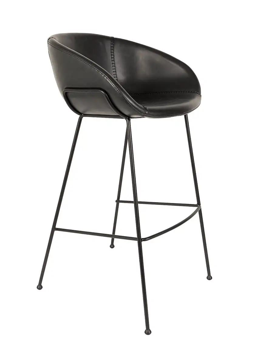 Zuiver - Feston Barhocker, höhe 76 cm, schwarz
