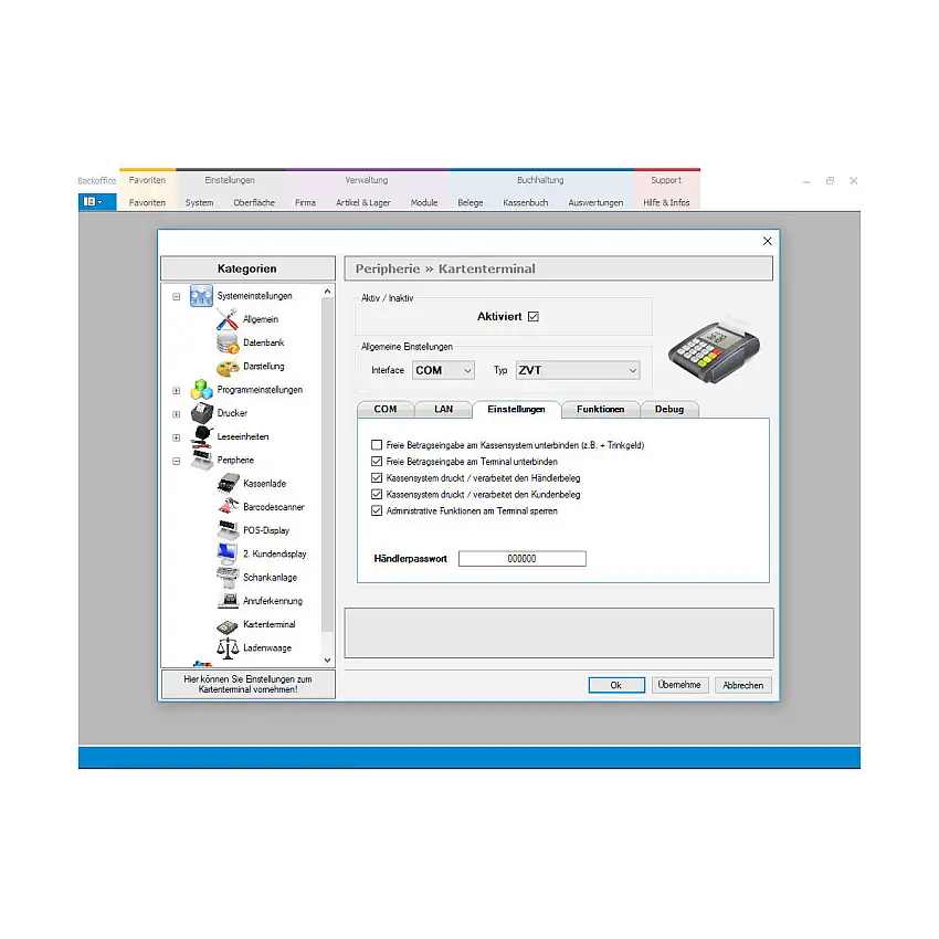 Add-On für EC- und Kreditkarten